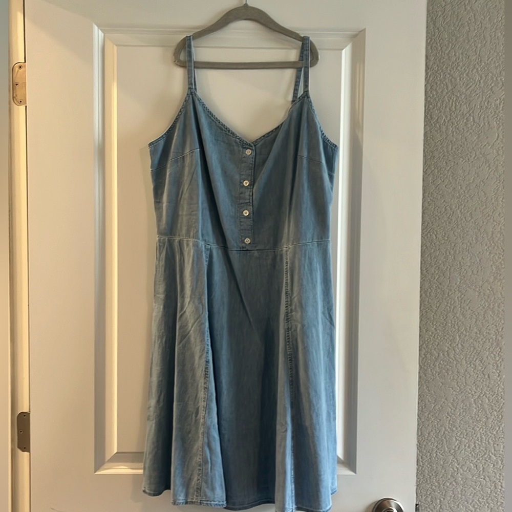 Old Navy Medium Light Denim Dress